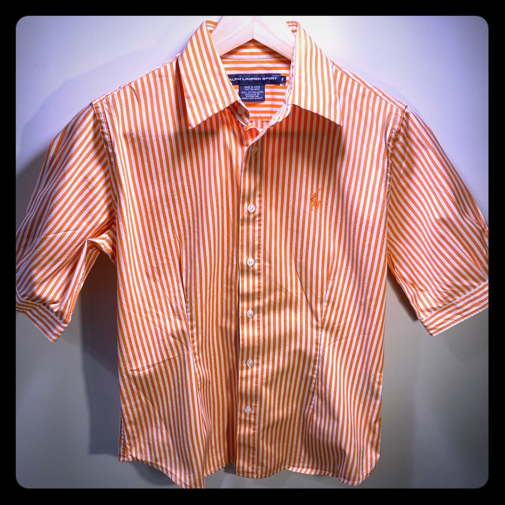 Women’s Ralph Lauren stripe long sleeve shirt